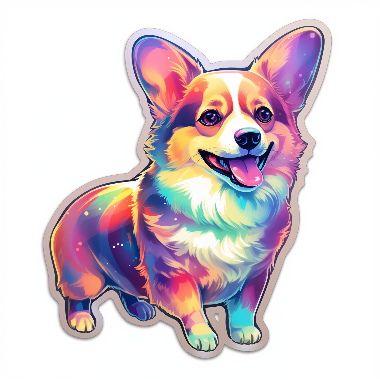 Cute Corgi Dog Stickers